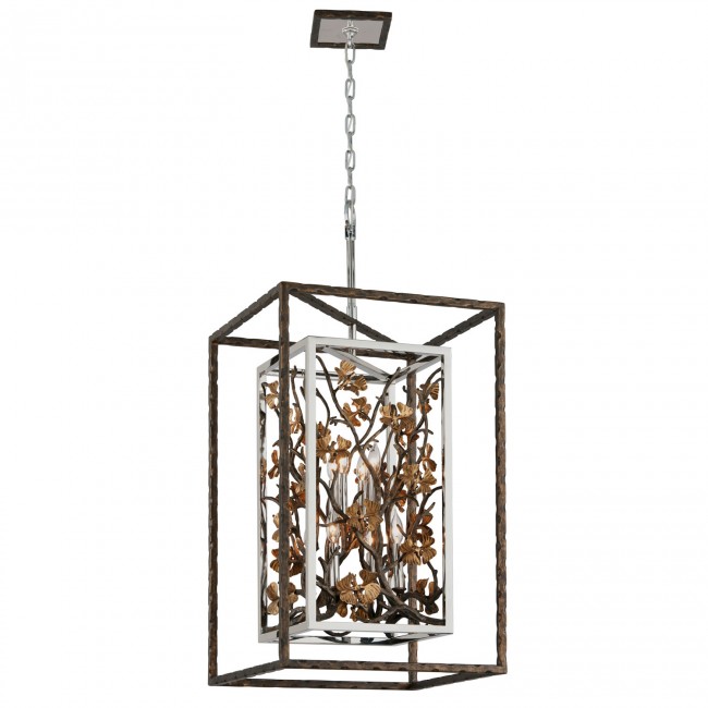 Bronze Eight-Light Pendant