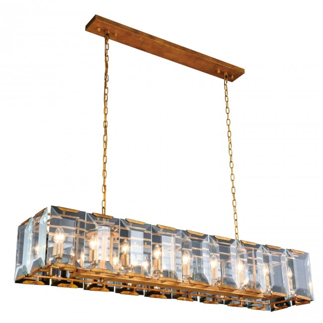 Monaco Golden Iron 18-Light Pendant