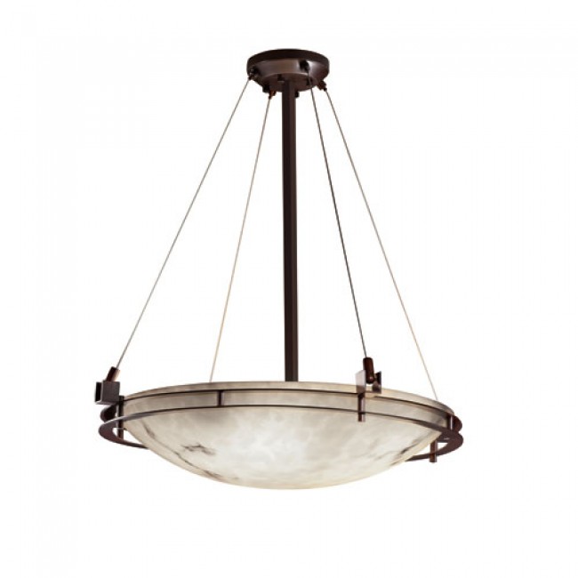 Design Group LumenAria Dark Bronze LED 24-Inch Round Bowl Pendant