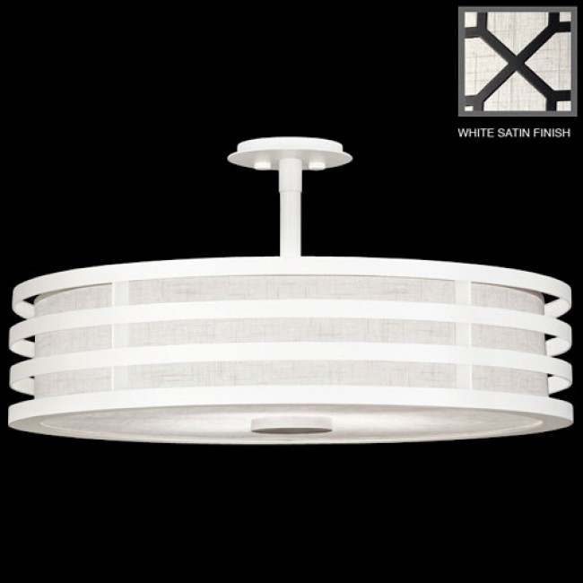 Black and White Story Three-Light Pendant in Black Satin Lacquer Finish