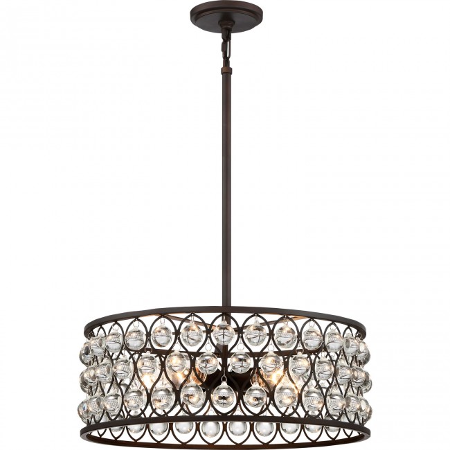 Bronze 19.5-Inch Five-Light Pendant