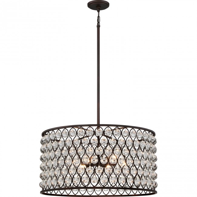Bronze 26-Inch Six-Light Pendant