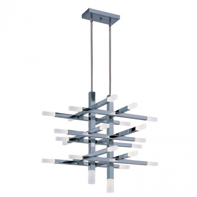 Polished Chrome 26 Light LED Single Pendant