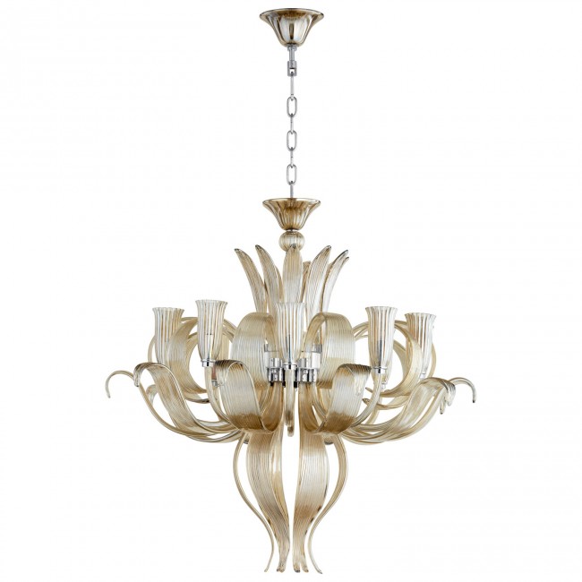 Chrome 10-Light Chandelier