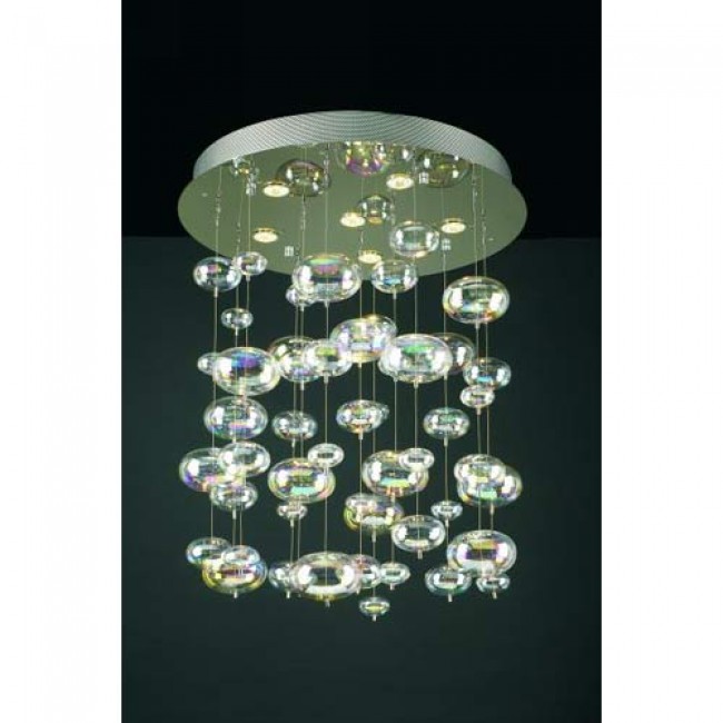 Bubbles Small Polished Chrome Flush Mount Ceiling Light