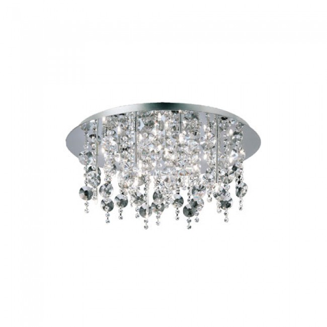 Galassia Chrome Eighteen-Light Flush Mount