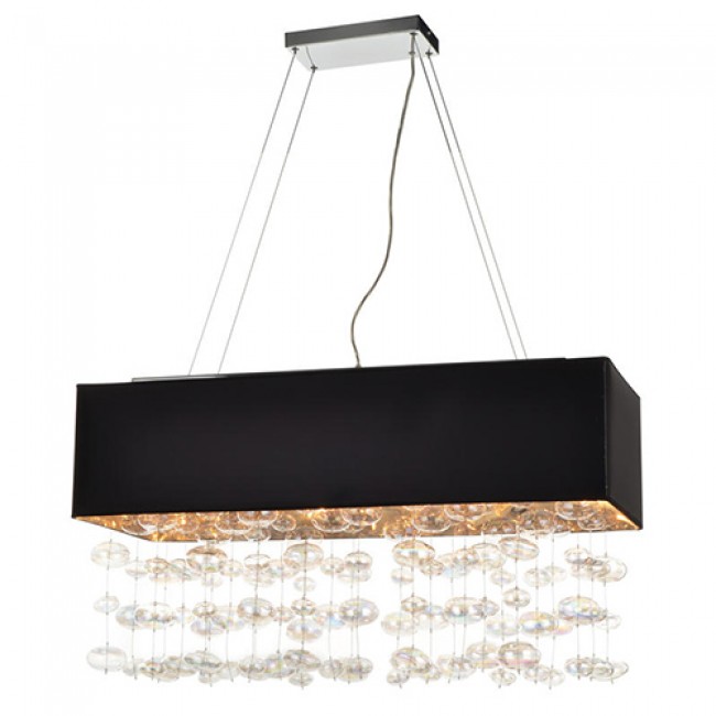 Bubbles Polished Chrome Six-Light Island Pendant