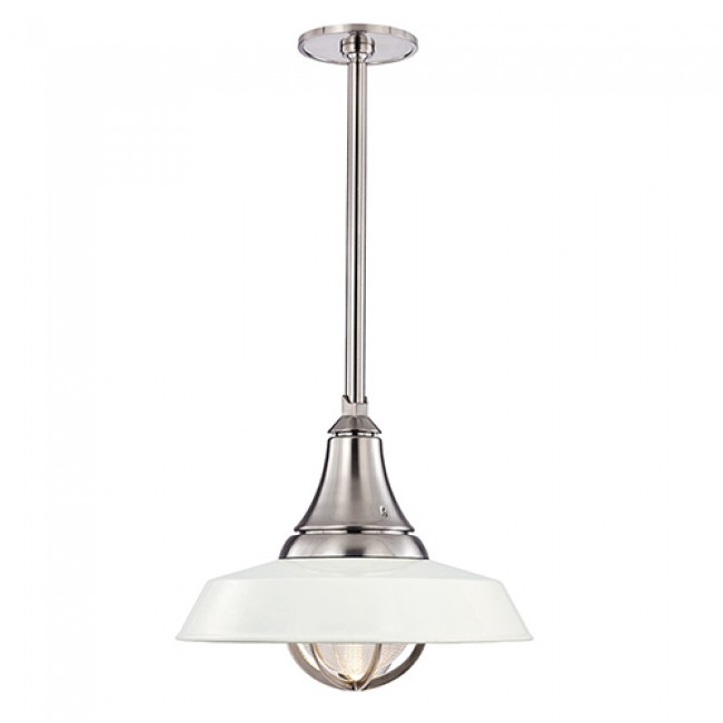 White Satin Nickel 18-Inch LED 12-Light Pendant