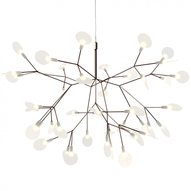 Moooi Heracleum II Postmodern Firefly Cafe Restaurant Chandelier Artist Design Lighting For bedroom(Copper&Nickel Small)