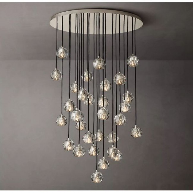 Postmodern design style chandeliers   Chrome