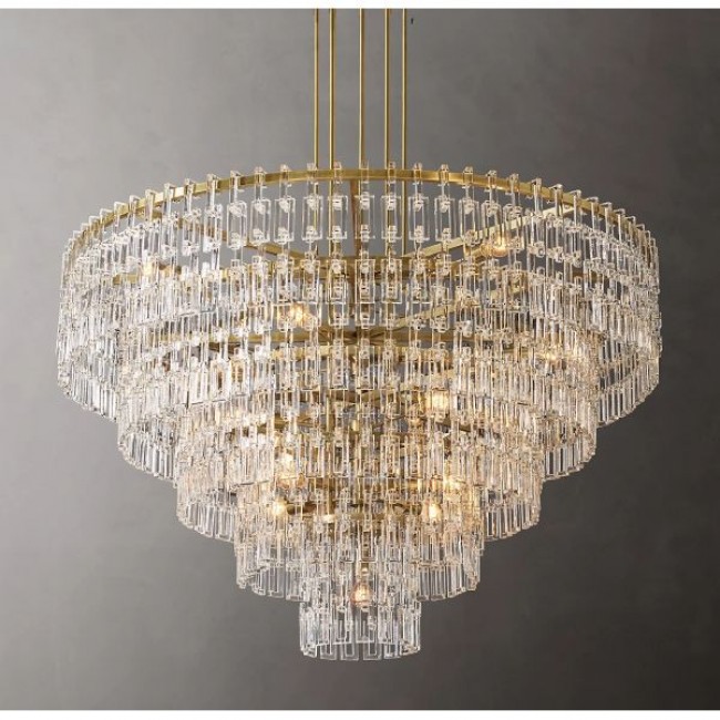 Postmodern design style chandeliers  Brass