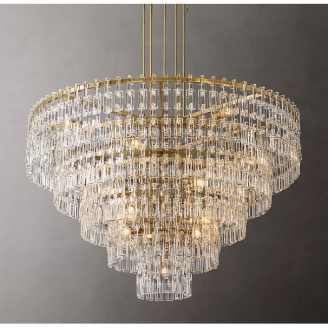 Postmodern design style chandeliers  Brass