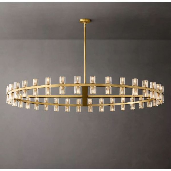Postmodern design style chandeliers  Brass