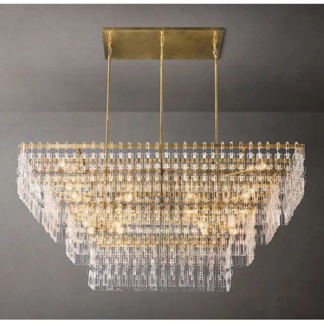 Postmodern design style chandeliers  Brass