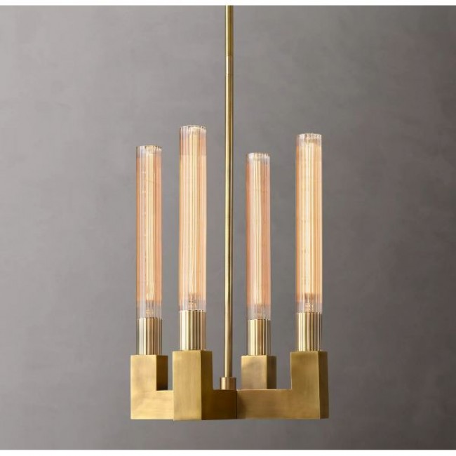 Postmodern design style chandeliers  Brass