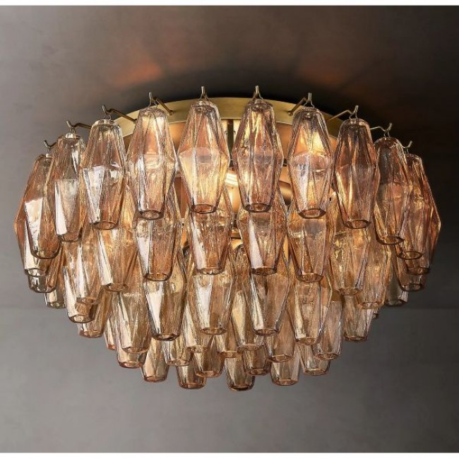 Postmodern design style chandeliers  Brass
