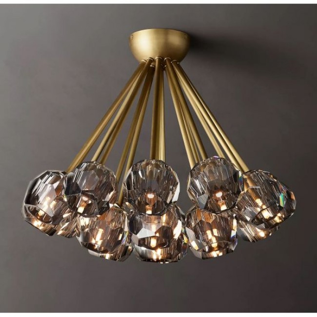 Postmodern design style chandeliers  Brass