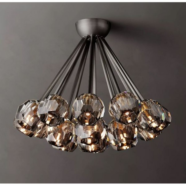 Postmodern design style chandeliers  Black