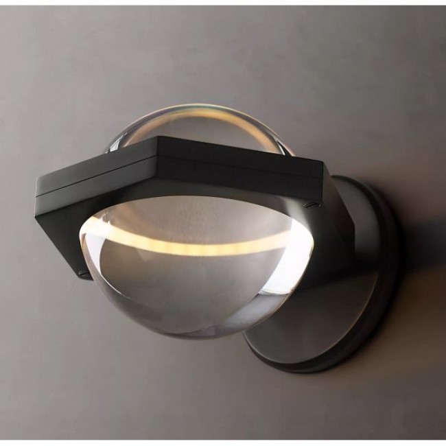 Postmodern design style wall lighting Black