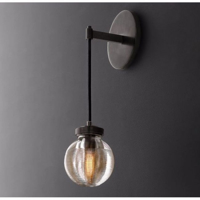 Postmodern design style wall lighting Black