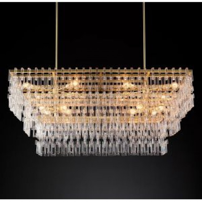 Postmodern design style chandeliers  Brass