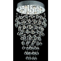 Galactic Crystal Chandelier in chrome finish