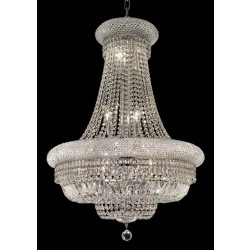 14 Light crystal chandelier chrome plated