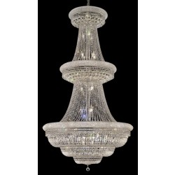  38 Light crystal chandelier chrome plated