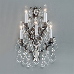  5 Light Versailles Wall Sconce, Antique Bronze