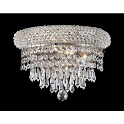 2 Lights crystal wall sconce