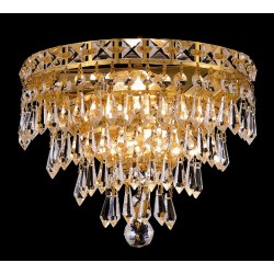 3 Light crystal wall sconce
