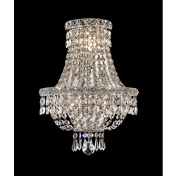 3 Light crystal wall sconce