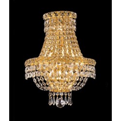 3 Light crystal wall sconce