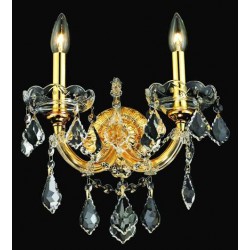 2 Lights crystal wall sconce