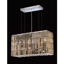 8 Light contemporary chandelier Chrome plated