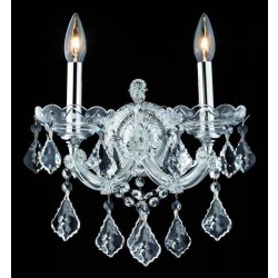 2 Lights crystal wall sconce