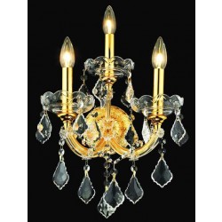 3 Light crystal wall sconce