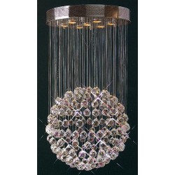 7 light polished chrome galaxy Contemporary Crystal Chandelier 