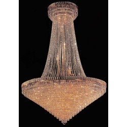 Entryway chandelier / foyer chandelier in gold plated finish
