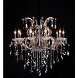 10 Light Maria Theresa crystal chandelier in cognac finish
