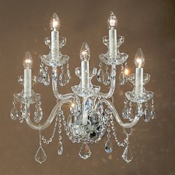 5 Light Bohemia Wall Sconce in polished chrome