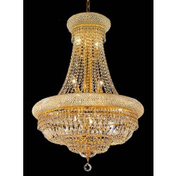 14 Light Crystal chandelier in gold finish