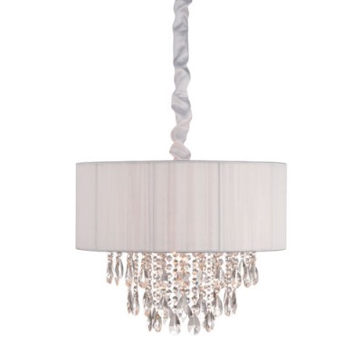 White Six-Light Chandelier