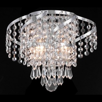 2 Light Belenus Crystal Wall Sconce in polished chrome