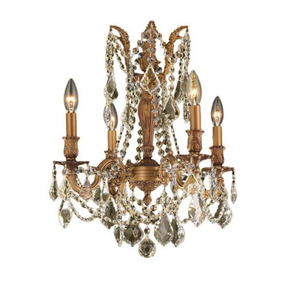 French Gold Four-Light Chandelier