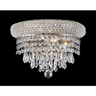 2 Lights crystal wall sconce