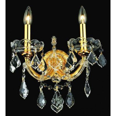 2 Lights crystal wall sconce