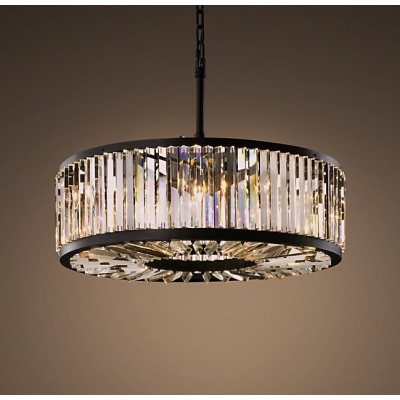 Modern style 10 lights luxurious round crystal chandelier