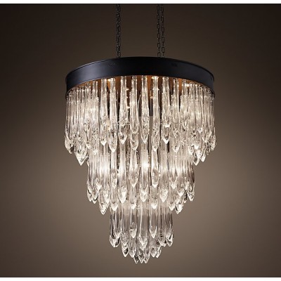 Modern style 26 lights crystal column chandelier