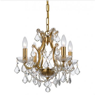 Gold Four-Light Chandeliers